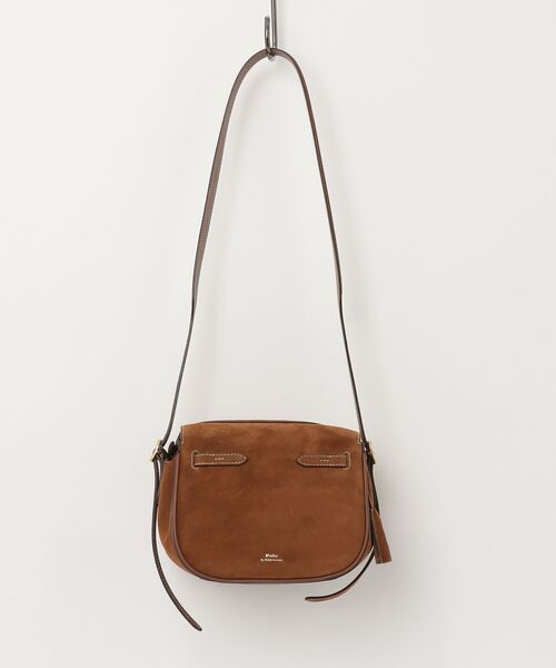 Polo ID スエード ミニ サッチェル（ハンドバッグ）｜POLO RALPH