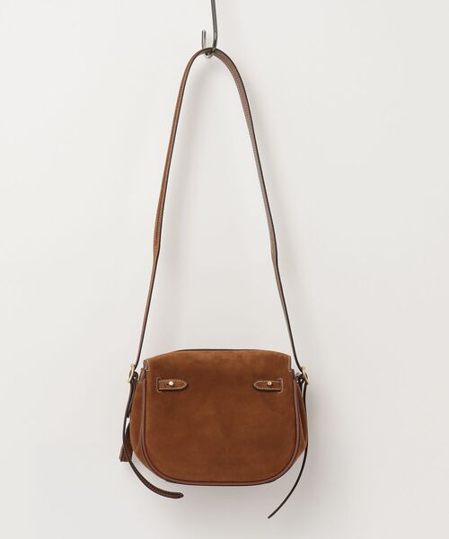 Polo ID スエード ミニ サッチェル（ハンドバッグ）｜POLO RALPH