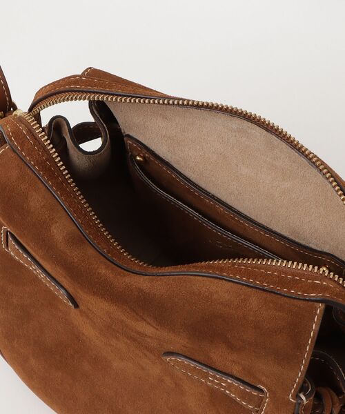 Polo ID スエード ミニ サッチェル（ハンドバッグ）｜POLO RALPH