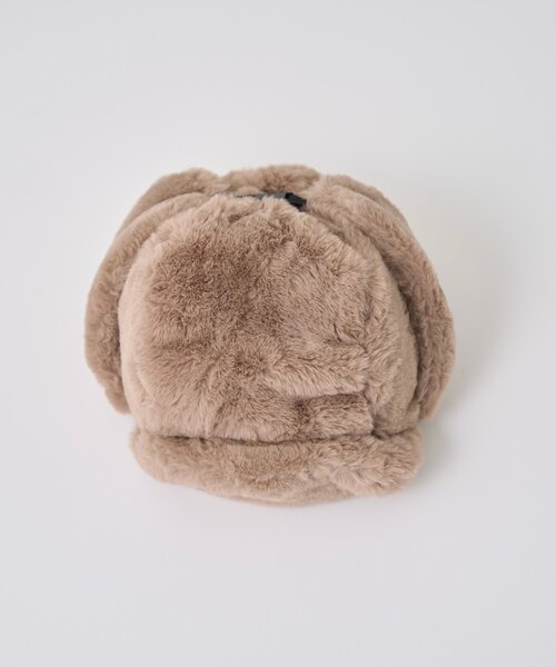 WHO'S WHO gallery(フーズフーギャラリー)の「フライトファーCAP(キャップ・レディース・ブラウン/グレー・FREE)」の9枚目の写真