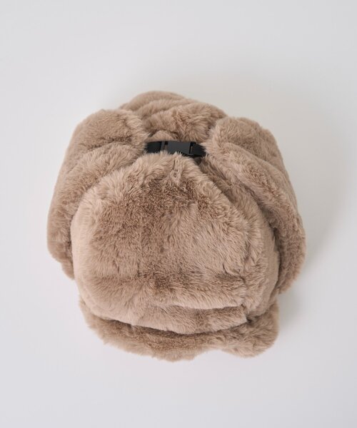 WHO'S WHO gallery(フーズフーギャラリー)の「フライトファーCAP(キャップ・レディース・ブラウン/グレー・FREE)」の10枚目の写真