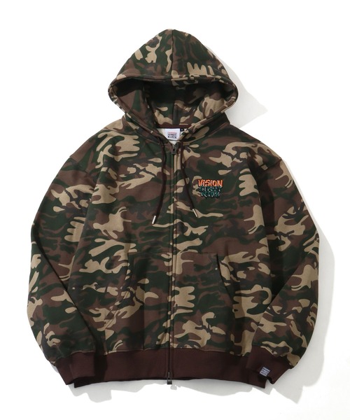 VISION STREET WEAR（ヴィジョンストリートウェア）の「【VISION STREET WEAR/ヴィジョンストリートウェア】Ghost Satin ZIP PK/ゴースト ダブルジップ サテン刺繍 パーカー フーディー（パーカー・メンズ・グリーン系その他/ブラック/ライトグレー・L/M/LL）」の9枚目の写真