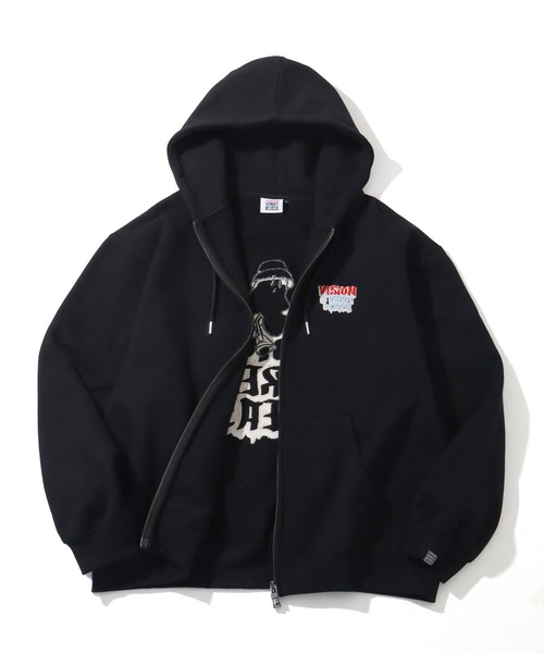 VISION STREET WEAR（ヴィジョンストリートウェア）の「【VISION STREET WEAR/ヴィジョンストリートウェア】Ghost Satin ZIP PK/ゴースト ダブルジップ サテン刺繍 パーカー フーディー（パーカー・メンズ・グリーン系その他/ブラック/ライトグレー・L/M/LL）」の17枚目の写真