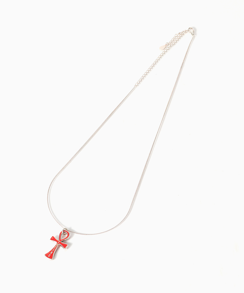 FAF（フェイク アス フラワーズ）の「FAF (FAKE AS FLOWERS) / フェイク アズ フラワーズ ANKH NECKLACE（ネックレス・メンズ・ピンク・FREE）」の2枚目の写真