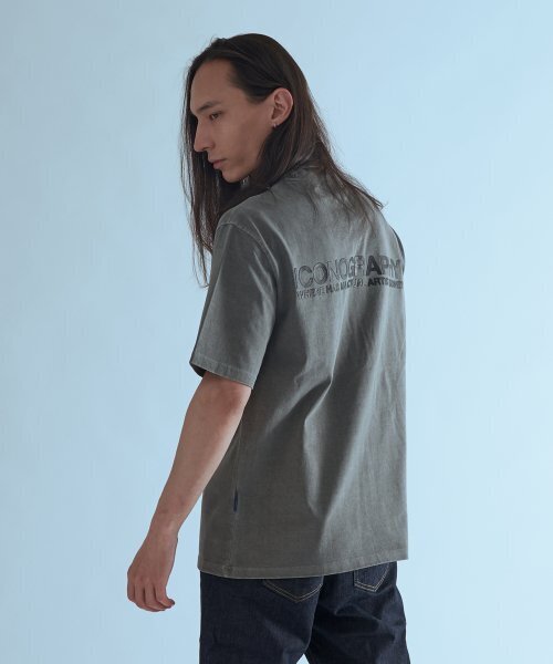 ICONOGRAPHY(アイコノグラフィー)の「PIGMENT PROTOTYPE DGR(Tシャツ/カットソー・メンズ・チャコール・MEDIUM)」の1枚目の写真