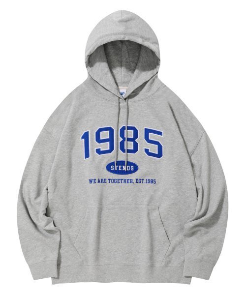 STENDS（ステンズ）の「[M~4XL] オリジナル1985フードパーカー_グレー-ブルー（パーカー・レディース・その他・XX-LARGE/XXX-LARGE/LARGE/X-LARGE/XXXX-LARGE/MEDIUM）」の3枚目の写真