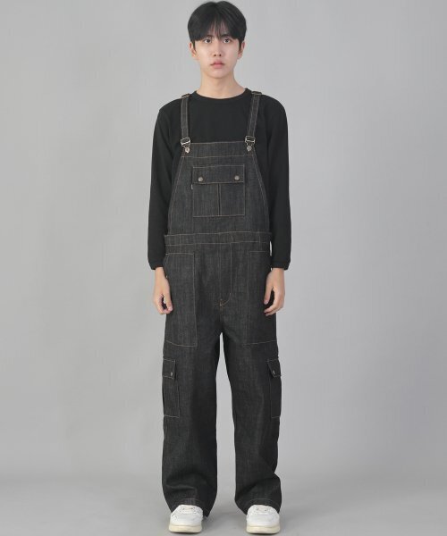 セール】Classic Cargo EX Wide Overalls CCW-615 Black Denim