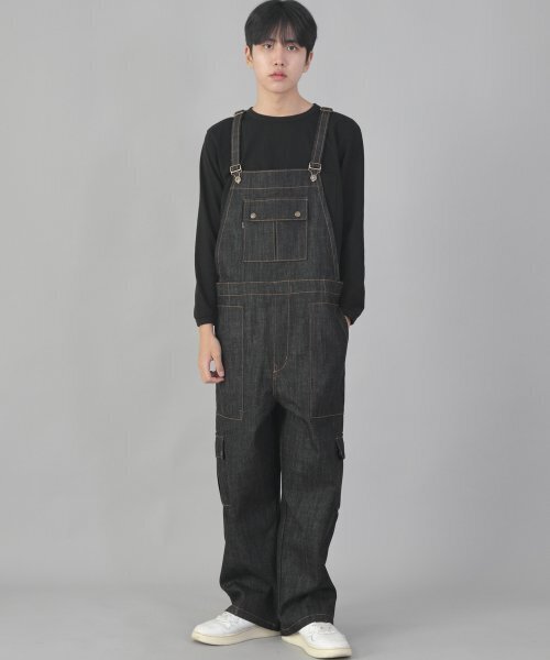 セール】Classic Cargo EX Wide Overalls CCW-615 Black Denim