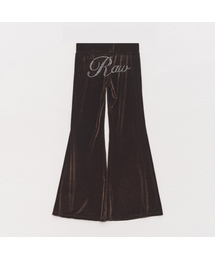 RAWMANTICS（ローマンティクス）の「Logo Cubic Velvet Slim Bootcut Brown（スウェットパンツ）」