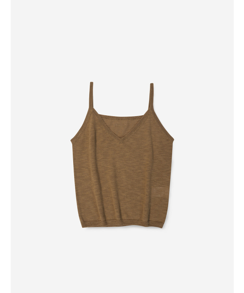FLATWAVE IN SEOUL(フラットウェーブインソウル)の「Pale Linen Cardigan/Sleeveless Set Camel(カーディガン/ボレロ・レディース・その他・FREE)」の5枚目の写真