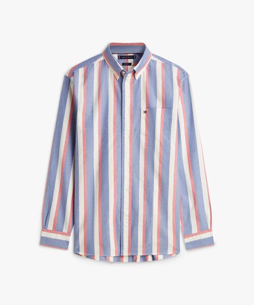 TOMMY HILFIGER(トミーヒルフィガー)の「ヘリテージオックスフォードアイコンストライプシャツ(シャツ/ブラウス・メンズ・グレー・X-LARGE/SMALL/MEDIUM/LARGE)」の5枚目の写真
