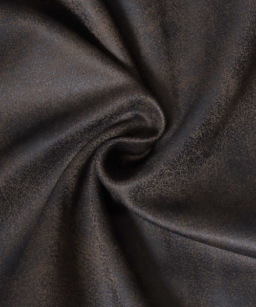 ANPAS(アンパス)の「Faux Leather-Style Light Jacket/PUレザー風ブルゾン フェイクレザー加工ジャケット ライトアウター メンズ(ノーカラージャケット・メンズ・ブラック/カーキ・L/LL/M)」の13枚目の写真