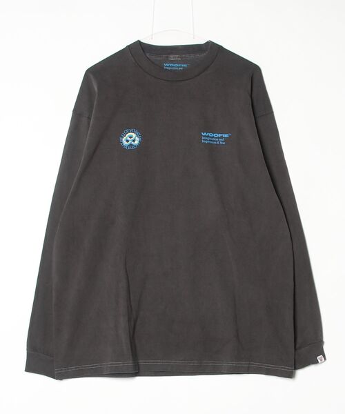 fridge（フリッジ）の「【Woofie】ウーフィー Woolfe Pigment Pretzels L/S Tee（Tシャツ/カットソー・メンズ・ホワイト/ブラック系その他・MEDIUM/LARGE/SMALL/X-LARGE）」の2枚目の写真