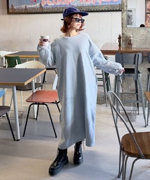 frunco（フランコ）の「裏起毛スエットロングワンピース（ワンピース）」