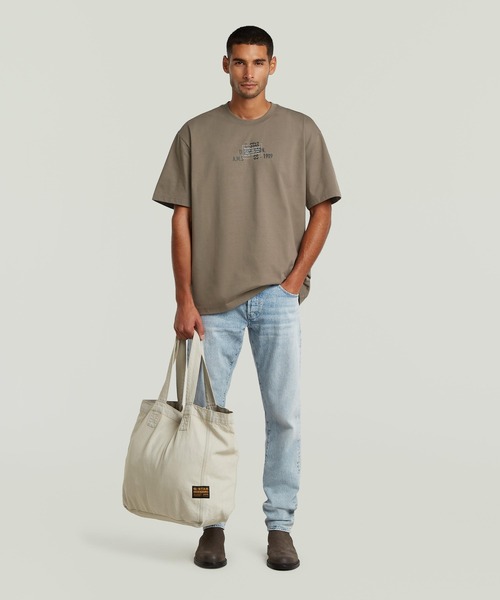 G-STAR(ジースター)の「【UNISEX】Big Tote Bag/ビッグサイズカラーデニムウォッシュド加工トートバッグ(トートバッグ・メンズ・グレー系その他・ONE SIZE)」の5枚目の写真