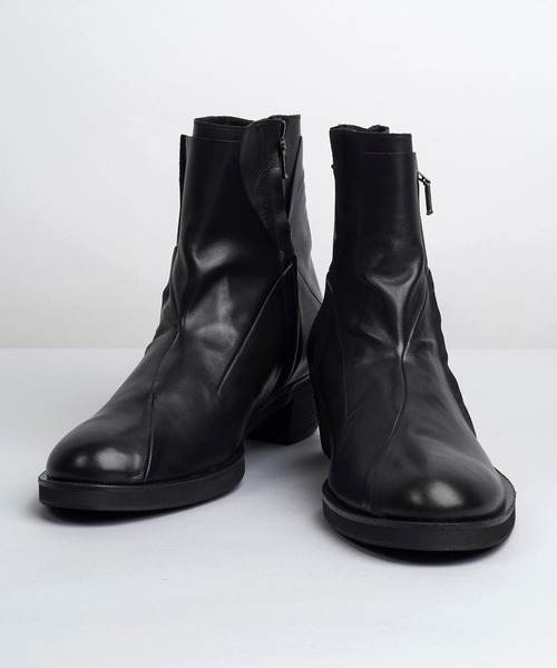 NO ID.】Layered Heel Boots / レイヤード ヒール ブーツ（ブーツ