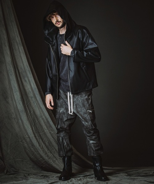 NO ID.（ノーアイディ）の「【NO ID.】Layered Heel Boots / レイヤード ヒール ブーツ（ブーツ・メンズ・ブラック・44(28.5cm)/42(27.5cm/40(25.5cm）」の2枚目の写真