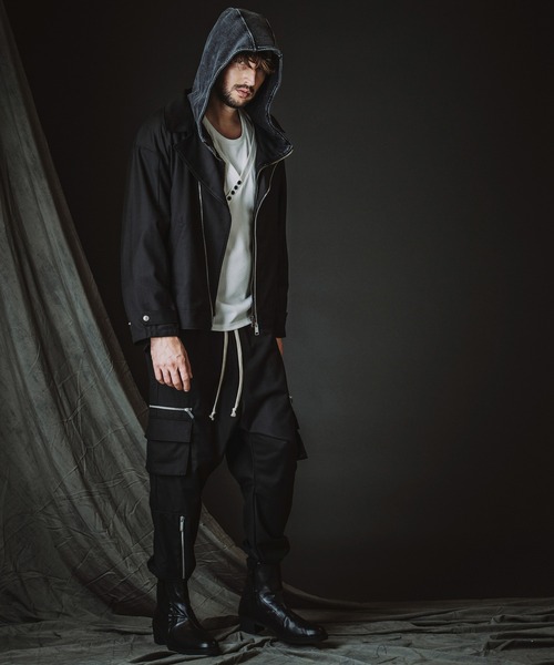 NO ID.（ノーアイディ）の「【NO ID.】Layered Heel Boots / レイヤード ヒール ブーツ（ブーツ・メンズ・ブラック・44(28.5cm)/42(27.5cm/40(25.5cm）」の8枚目の写真