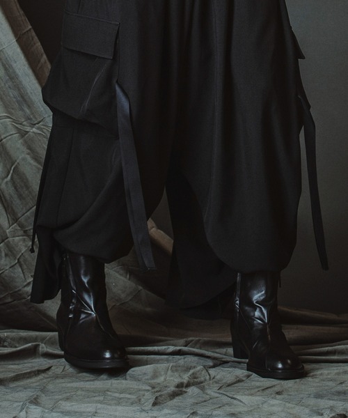 NO ID.（ノーアイディ）の「【NO ID.】Layered Heel Boots / レイヤード ヒール ブーツ（ブーツ・メンズ・ブラック・44(28.5cm)/42(27.5cm/40(25.5cm）」の14枚目の写真