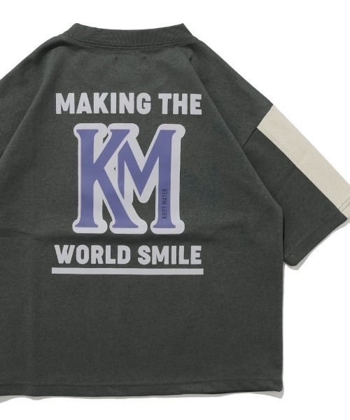 KRIFF MAYER（クリフメイヤー）の「【UVカット・接触冷感・速乾・抗菌】多機能アクティブT（Tシャツ/カットソー・キッズ・ネイビー/チャコール/ライトグレー/パープル・120/170/160/150/140/130）」の2枚目の写真