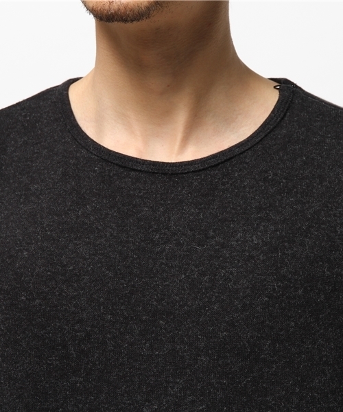 OUTLET(アウトレット)の「【WHO'S WHO gallery】EXニットソー切替(Tシャツ/カットソー・メンズ・ブラック/カーキ・MEDIUM/LARGE)」の5枚目の写真