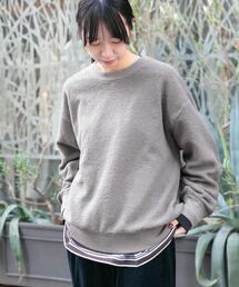 EKAL | パイル編みクルーニット(ニット/セーター)