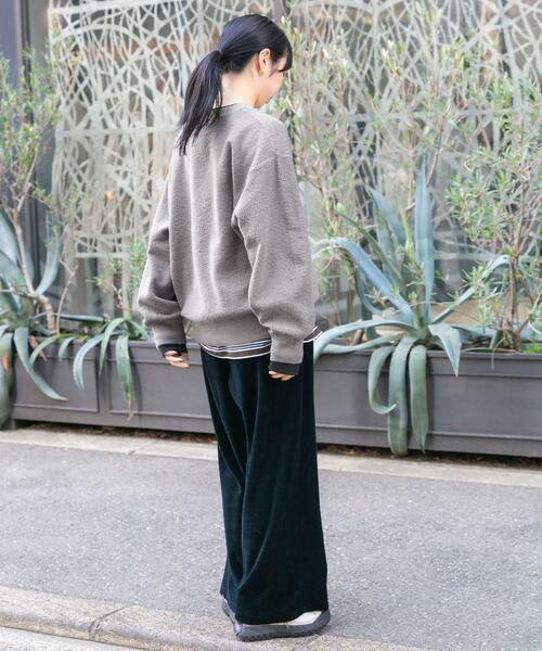 EKAL(エカル)の「パイル編みクルーニット(ニット/セーター・レディース・ベージュ系その他/ネイビー・ONE)」の17枚目の写真