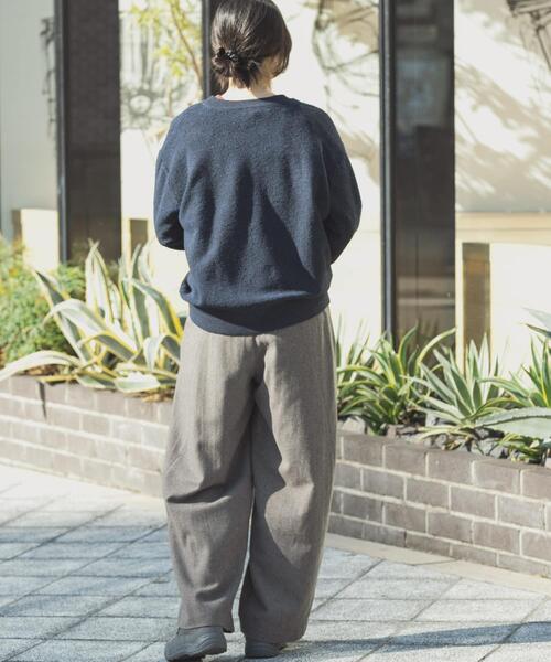 EKAL(エカル)の「パイル編みクルーニット(ニット/セーター・レディース・ベージュ系その他/ネイビー・ONE)」の8枚目の写真