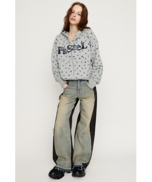 SLY(スライ)の「【2026SS新作】L/W TWIST SIZING DENIM ローウエストツイスト サイジングデニム 春服(デニムパンツ・レディース・ブラック系その他2/ブルー・0/1/2)」の7枚目の写真