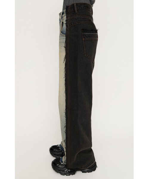 SLY(スライ)の「【2026SS新作】L/W TWIST SIZING DENIM ローウエストツイスト サイジングデニム 春服(デニムパンツ・レディース・ブラック系その他2/ブルー・0/1/2)」の10枚目の写真