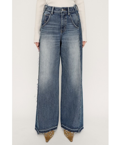 SLY(スライ)の「【2026SS新作】L/W TWIST SIZING DENIM ローウエストツイスト サイジングデニム 春服(デニムパンツ・レディース・ブラック系その他2/ブルー・0/1/2)」の6枚目の写真