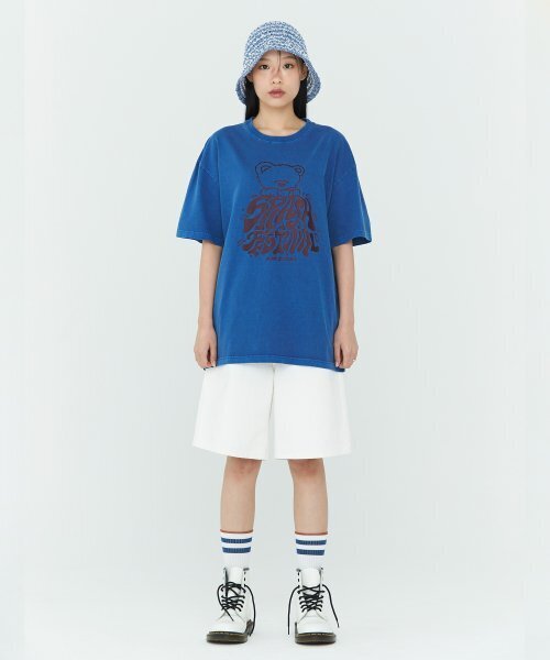 AQO STUDIO SPACE(アコスタジオスペース)の「スプラッシュフェスティバルピグメントTシャツブルー(Tシャツ/カットソー・レディース・その他・LARGE/MEDIUM)」の3枚目の写真