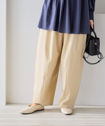 studio CLIP | フロント切り替えギャザーパンツ[プチ・プラスサイズあり]《オケージョン2026SS》(その他パンツ)