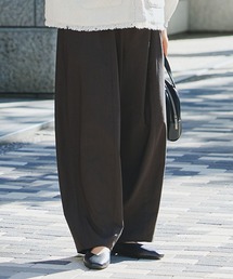 studio CLIP | フロント切り替えギャザーパンツ[プチ・プラスサイズあり]《オケージョン2026SS》(その他パンツ)