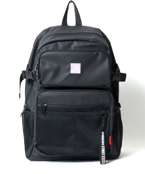 VISION STREET WEAR（ヴィジョンストリートウェア）の「VISION STREET WEAR（ヴィジョンストリートウェア）CONVEIENT  BACKPACK/ワンポイントロゴ バックパック/リュックサック（バックパック/リュック・メンズ・ブラック系1/ブラック系3/ブラック系2・FREE）」の8枚目の写真