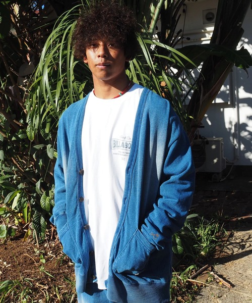 BILLABONG(ビラボン)の「BILLABONG メンズ 【GARAGEコレクション】CUT CARDIGAN セットアップ カーデ 【2026年春夏モデル】/ビラボンカーディガン(SETUP可能)(カーディガン/ボレロ・メンズ・インディゴブルー/グレー・LARGE/MEDIUM)」の2枚目の写真