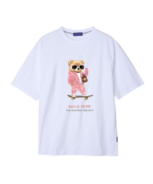 ONEHUNDREDPERCENT FOR WOMAN(ワンハンドレッドパーセントフォーウーマン)の「OHP x HARMONIA ゼンジベア セミオーバー 半袖Tシャツ(Tシャツ/カットソー・レディース・その他・S/M/L/2XL/XL)」の3枚目の写真