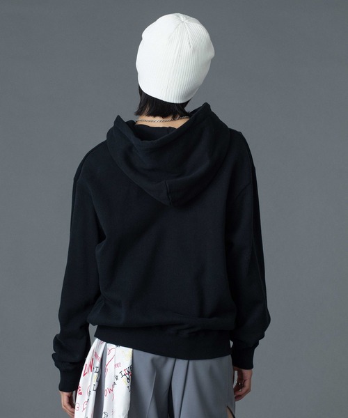 X-girl（エックスガール）の「SPRAY LOGO AND STUDDED BEANIE（ニットキャップ/ビーニー・レディース・ブラック/ライトブルー/ホワイト・ONE SIZE）」の12枚目の写真