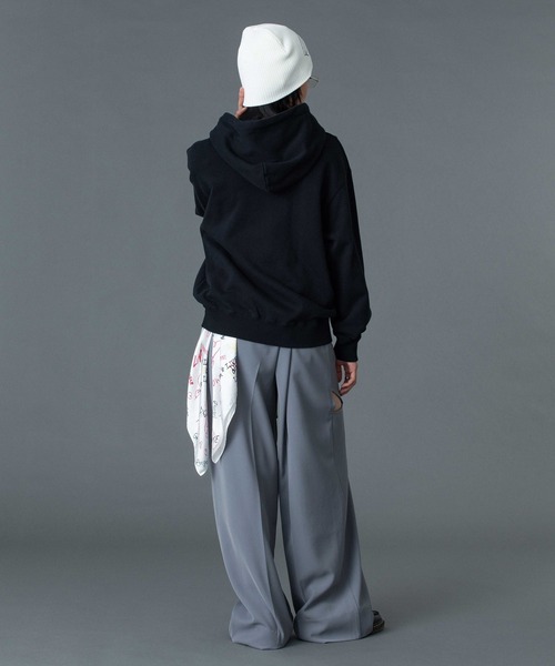 X-girl（エックスガール）の「SPRAY LOGO AND STUDDED BEANIE（ニットキャップ/ビーニー・レディース・ブラック/ライトブルー/ホワイト・ONE SIZE）」の21枚目の写真