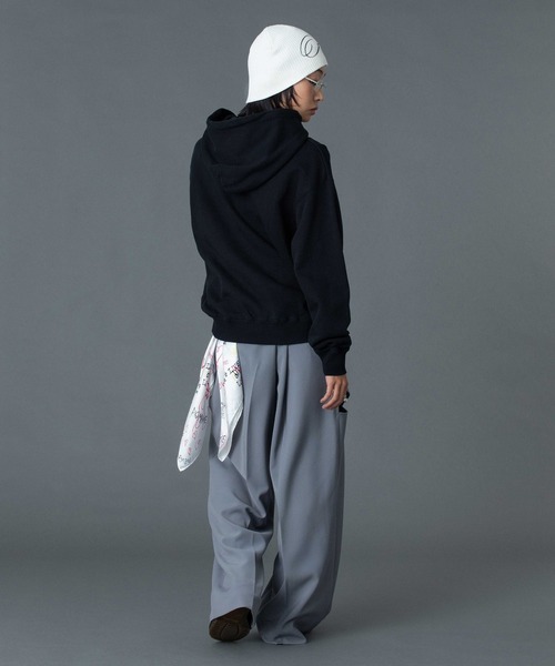 X-girl（エックスガール）の「SPRAY LOGO AND STUDDED BEANIE（ニットキャップ/ビーニー・レディース・ブラック/ライトブルー/ホワイト・ONE SIZE）」の22枚目の写真