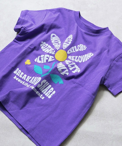 Life Support Products(ライフサポートプロダクツ)の「【プチプラ】プリント半袖T(Tシャツ/カットソー・キッズ・オフホワイト/オレンジ/パープル/ライム/チャコール/ライトピンク/ライトブルー/ブラック/ホワイト系その他/グリーン・110/100/95/90/80/150/140/130/120)」の8枚目の写真