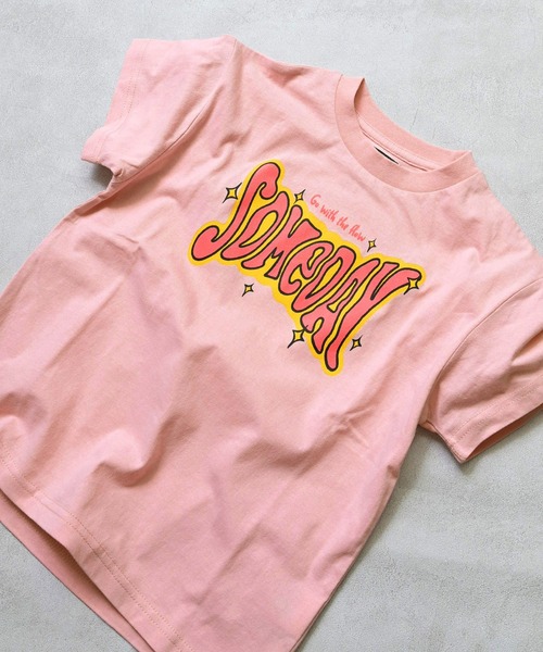 Life Support Products(ライフサポートプロダクツ)の「【プチプラ】プリント半袖T(Tシャツ/カットソー・キッズ・オフホワイト/オレンジ/パープル/ライム/チャコール/ライトピンク/ライトブルー/ブラック/ホワイト系その他/グリーン・110/100/95/90/80/150/140/130/120)」の9枚目の写真