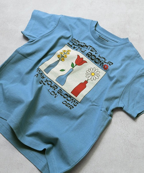 Life Support Products(ライフサポートプロダクツ)の「【プチプラ】プリント半袖T(Tシャツ/カットソー・キッズ・オフホワイト/オレンジ/パープル/ライム/チャコール/ライトピンク/ライトブルー/ブラック/ホワイト系その他/グリーン・110/100/95/90/80/150/140/130/120)」の7枚目の写真