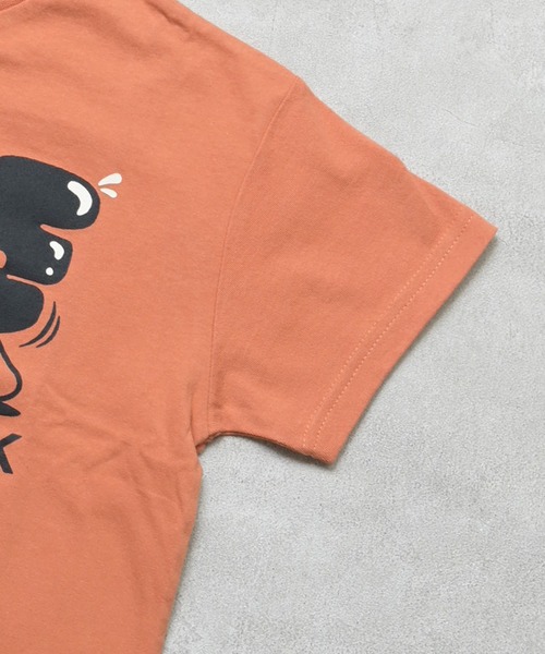 Life Support Products(ライフサポートプロダクツ)の「【プチプラ】プリント半袖T(Tシャツ/カットソー・キッズ・オフホワイト/オレンジ/パープル/ライム/チャコール/ライトピンク/ライトブルー/ブラック/ホワイト系その他/グリーン・110/100/95/90/80/150/140/130/120)」の21枚目の写真