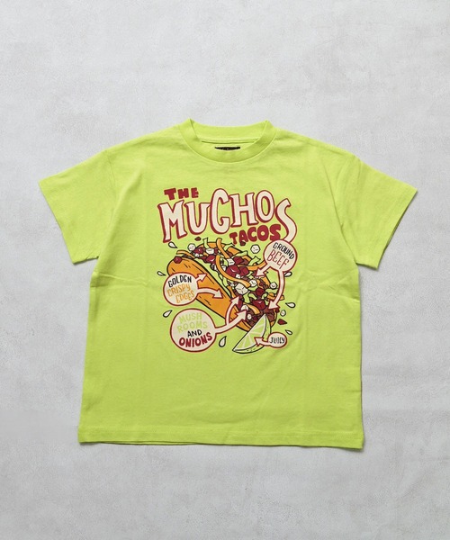 Life Support Products(ライフサポートプロダクツ)の「【プチプラ】プリント半袖T(Tシャツ/カットソー・キッズ・オフホワイト/オレンジ/パープル/ライム/チャコール/ライトピンク/ライトブルー/ブラック/ホワイト系その他/グリーン・110/100/95/90/80/150/140/130/120)」の15枚目の写真