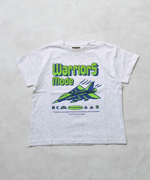 Life Support Products(ライフサポートプロダクツ)の「【プチプラ】プリント半袖T(Tシャツ/カットソー・キッズ・オフホワイト/オレンジ/パープル/ライム/チャコール/ライトピンク/ライトブルー/ブラック/ホワイト系その他/グリーン・110/100/95/90/80/150/140/130/120)」の12枚目の写真