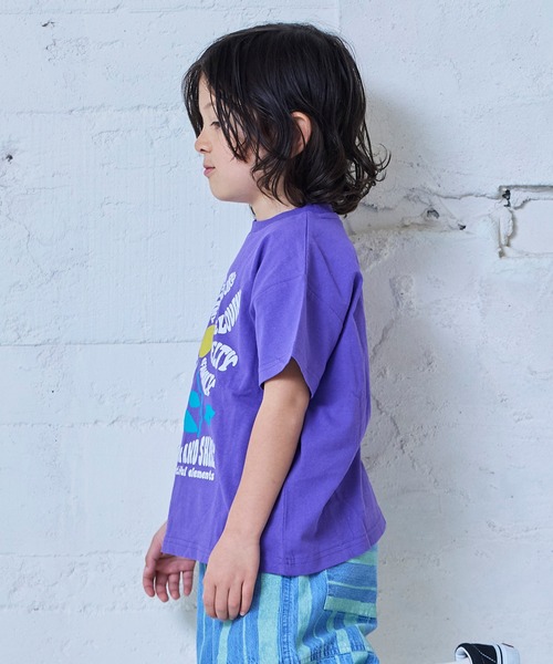 Life Support Products(ライフサポートプロダクツ)の「【プチプラ】プリント半袖T(Tシャツ/カットソー・キッズ・オフホワイト/オレンジ/パープル/ライム/チャコール/ライトピンク/ライトブルー/ブラック/ホワイト系その他/グリーン・110/100/95/90/80/150/140/130/120)」の22枚目の写真