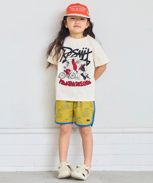 Life Support Products(ライフサポートプロダクツ)の「【プチプラ】プリント半袖T(Tシャツ/カットソー・キッズ・オフホワイト/オレンジ/パープル/ライム/チャコール/ライトピンク/ライトブルー/ブラック/ホワイト系その他/グリーン・110/100/95/90/80/150/140/130/120)」の15枚目の写真