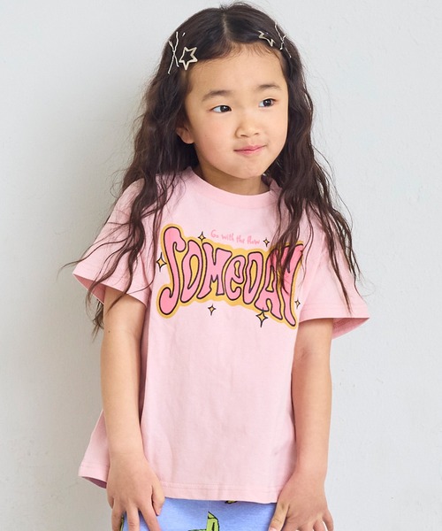 Life Support Products(ライフサポートプロダクツ)の「【プチプラ】プリント半袖T(Tシャツ/カットソー・キッズ・オフホワイト/オレンジ/パープル/ライム/チャコール/ライトピンク/ライトブルー/ブラック/ホワイト系その他/グリーン・110/100/95/90/80/150/140/130/120)」の16枚目の写真