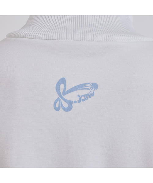 J.JANE(ジェイジェーン)の「サテンフリルマンツーマン (ホワイト)(スウェット・レディース・ホワイト・ONE SIZE)」の7枚目の写真